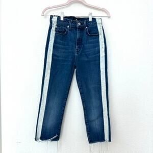 7 For All Mankind‎ Distressed Jeans with Side Stripe, Size 24